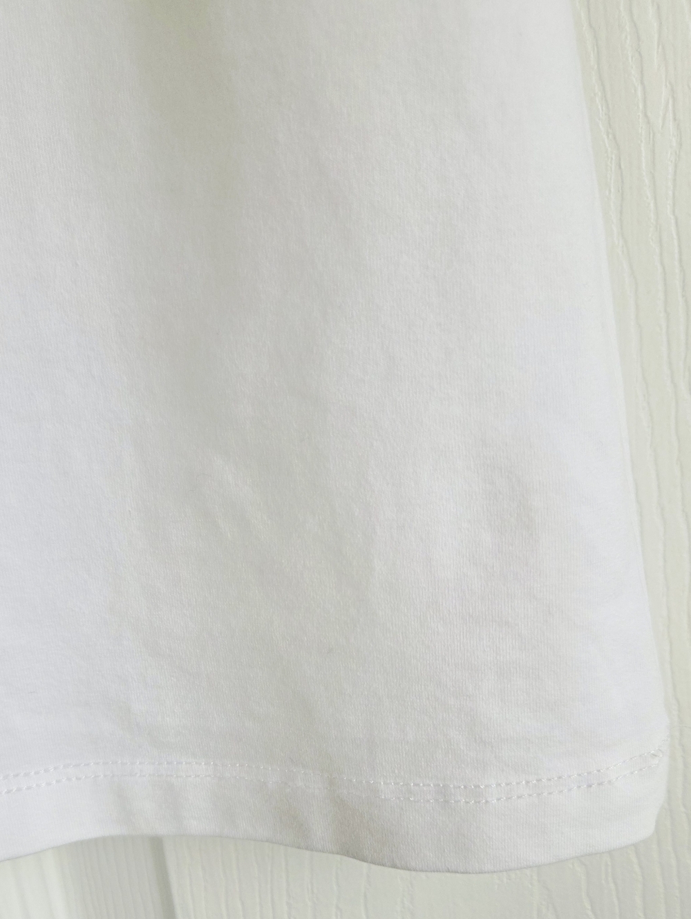 Vintage!!! GUCCI ✨️ Women's White Cotton Crystal Logo Stretch T-Shirt Size S - Picture 13 of 15